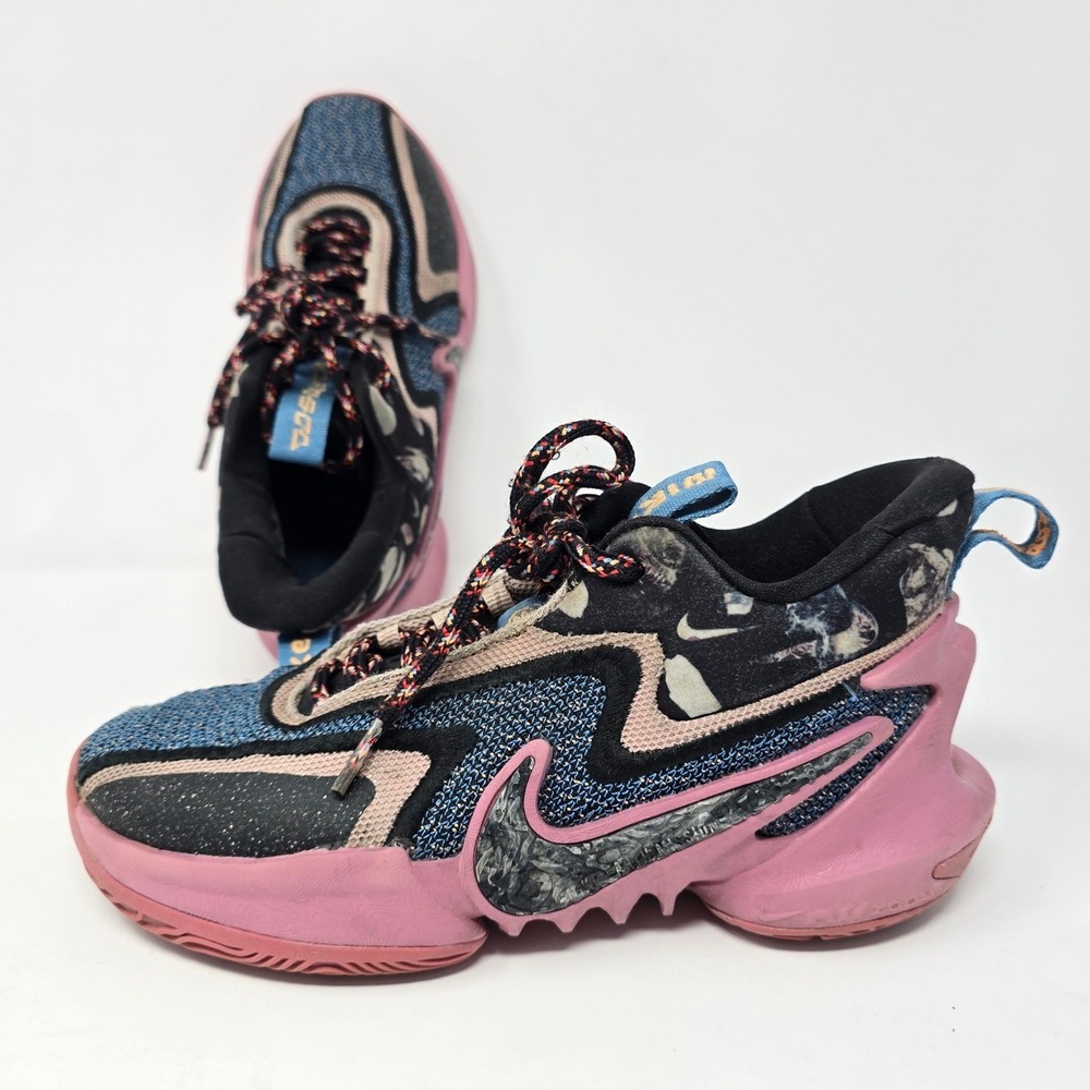 Nike Cosmic Unity 2 Sages Pink Blue Basketball Shoes DH1537-602 Kids Size 4Y - Picture 4 of 15